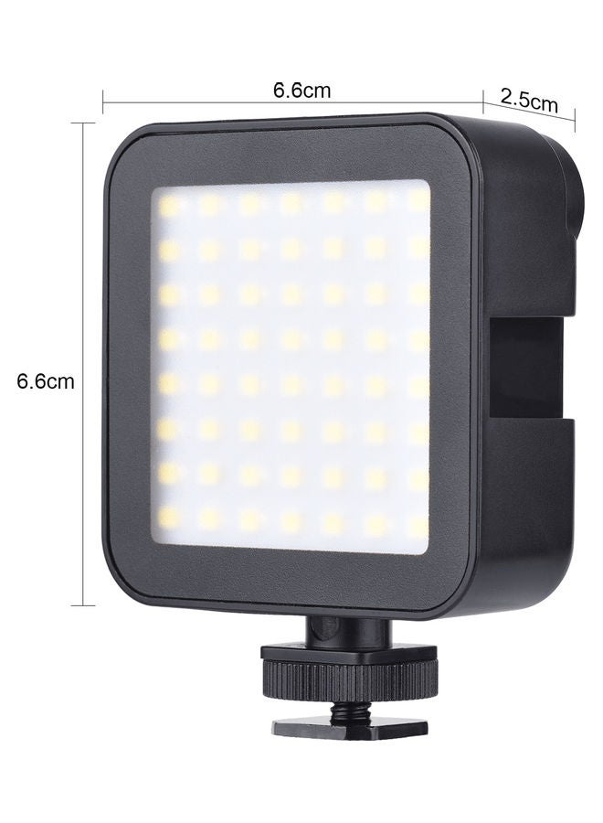 إسكدنيا مصباح LED صغير للتصوير الفوتوغرافي والفيديو أسود - Image 5